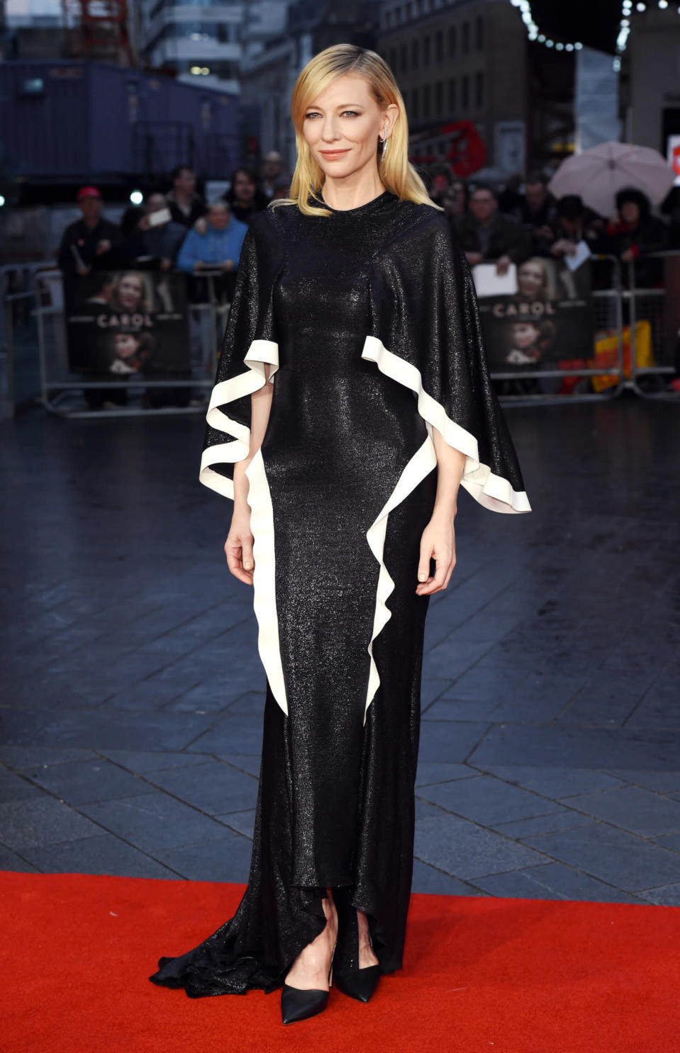 Cate Blanchett in Esteban Cortázar at the Carol London premiere, October 2015