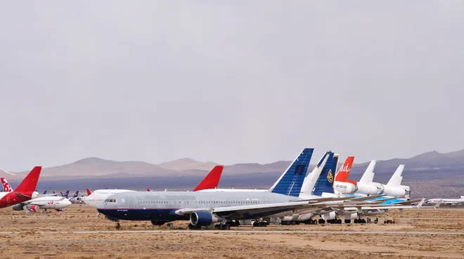 Espaço no Aeroporto em Victorville abriga somente aeronaves de grande porte e comerciais (Imagem:Divulgação/ Creative Commons Wikimedia)