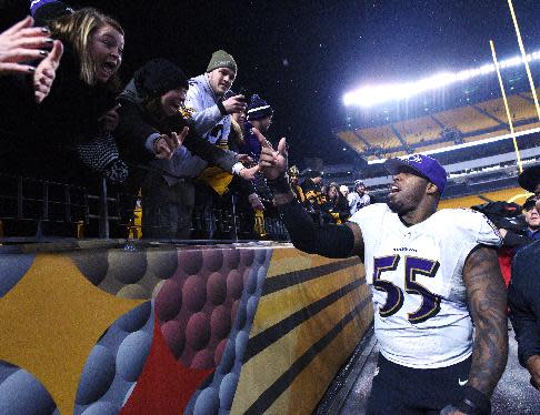 Terrell Suggs (AP Photo/Don Wright)