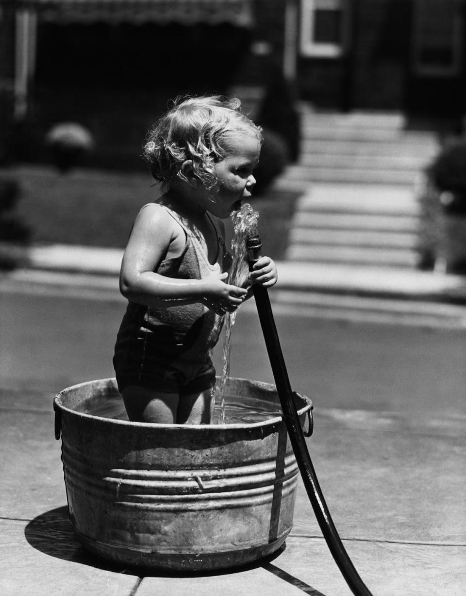 Drinking From Garden Hoses