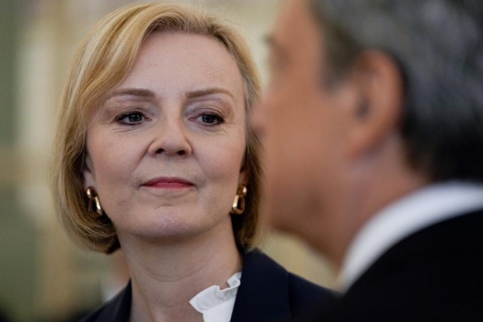 Prime Minister Liz Truss at a summit in Prague on Thursday (PA Wire)