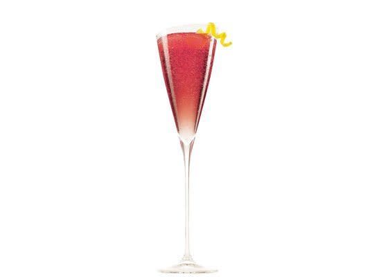 This simple classic is the ideal cocktail for a Francophile, and a big batch can be whipped up in minutes.     <strong><a href="http://liquor.com/cocktails/recipes/chambord-kir-royale/" target="_hplink">View recipe: Chambord Kir Royale</a></strong>