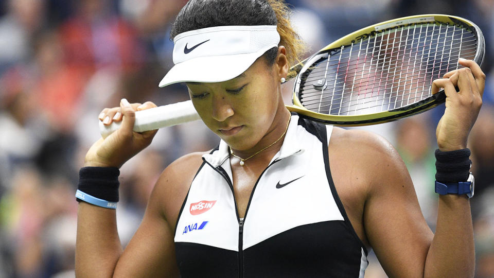 Naomi Osaka, pictured here during the US Open.