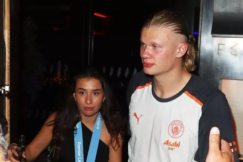 Erling Haaland and his girlfriend -Credit:Eamonn and James Clarke