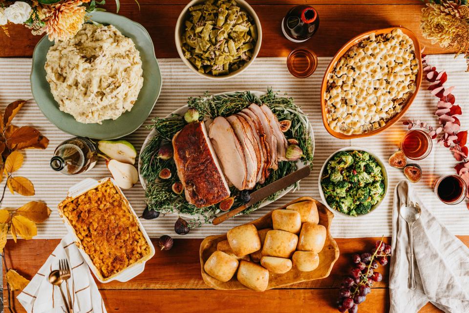 Martin's Bar-B-Que Joint's Thanksgiving spread.