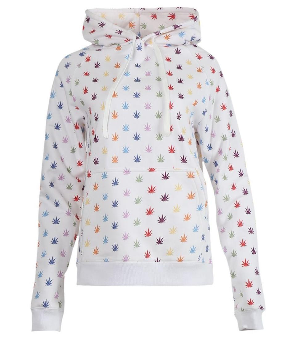 LHD X Adam Lippes Weed Hoodie, White