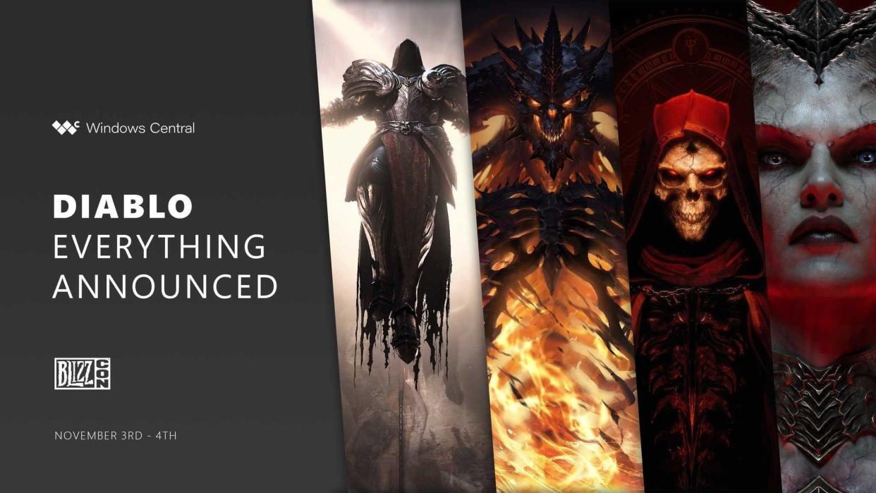  Diablo everything announced Windows Central BlizzCon 2023. 