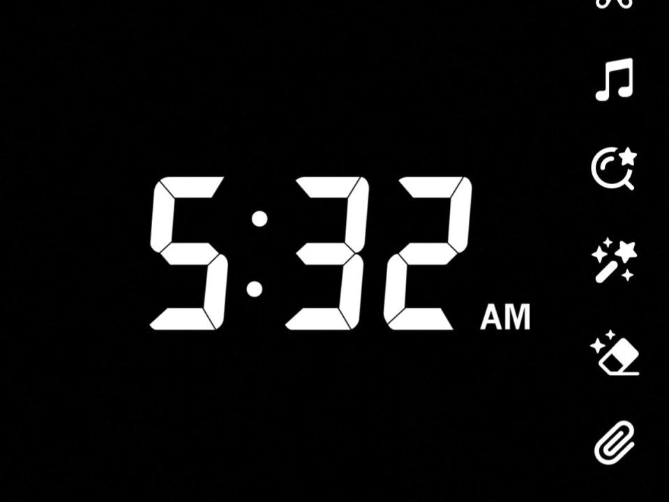 Snap screenshot of 5:32 a.m.
