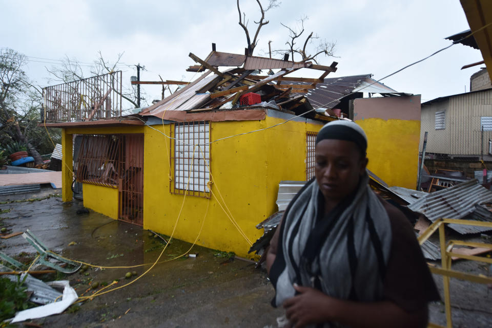 Maria slammed into Puerto Rico on Sept. 20, 2017, cutting power on most of the U.S. territory as residents hunkered down in the face of the island's worst storm in living memory.