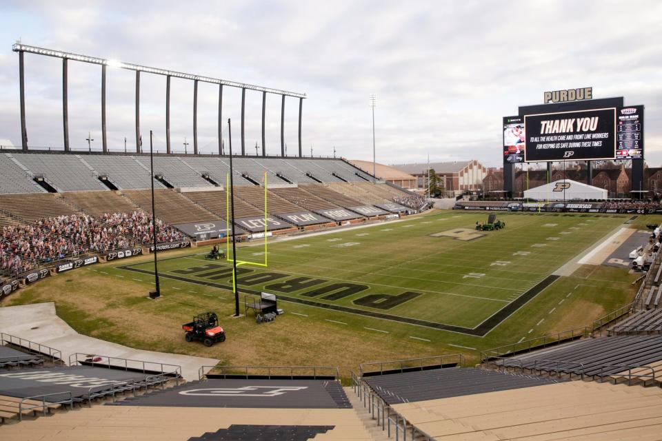 Inside Purdue University's Ross-Ade Stadium, Saturday, Dec. 5, 2020 in West Lafayette.