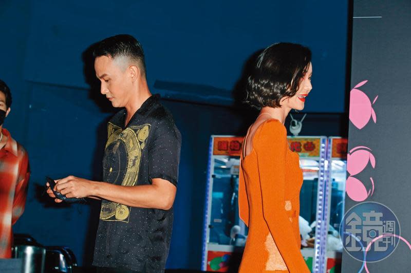 鍾瑶（右）日前出席電影《詭祭》記者會時，與曹晏豪（左）鮮少互動。
