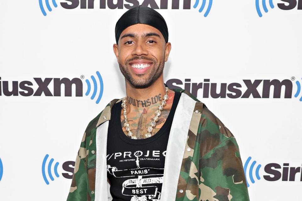 <p>Cindy Ord/Getty</p> Vic Mensa in New York City on Aug. 24, 2023.