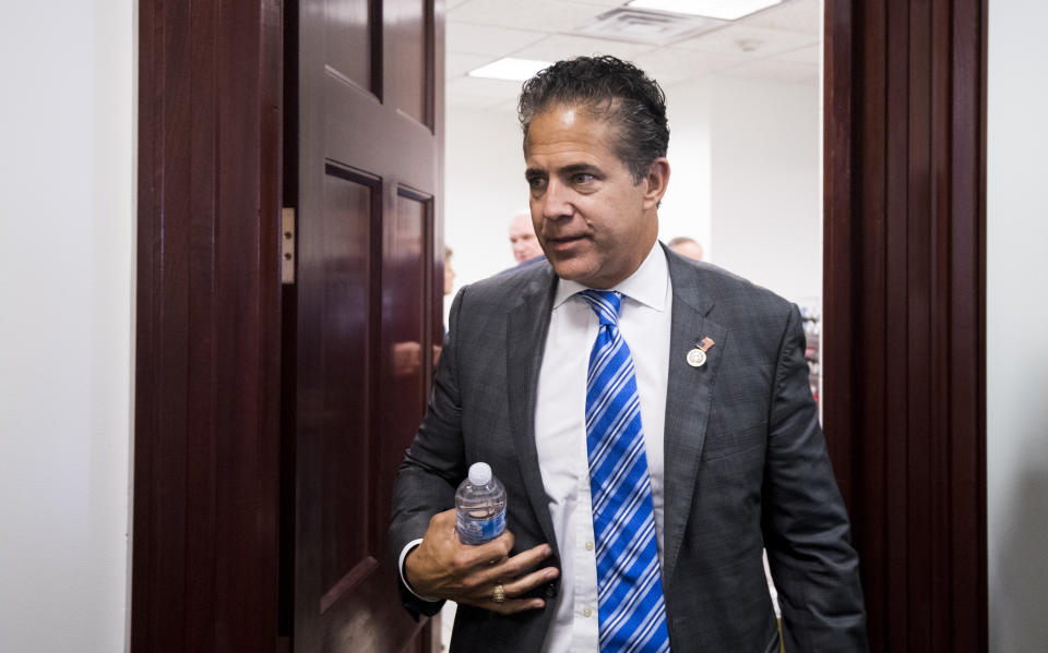 Rep. Mike Bishop, R-Mich., leaves the House Republican Conference meeting on Wednesday. (Photo: Bill Clark/CQ Roll Call via Getty Images)