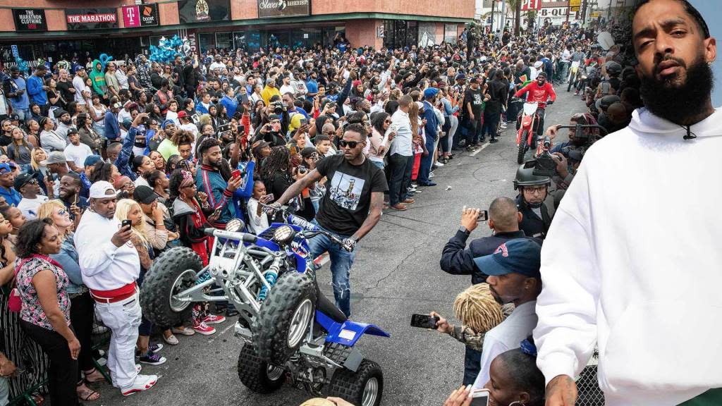 Nipsey Hussle funeral procession shooting leaves one dead and