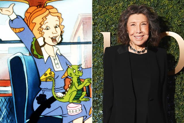 <p>Nelvana / Courtesy of Everett; Ryan Emberley/Getty Images for RBC</p> Lily Tomlin