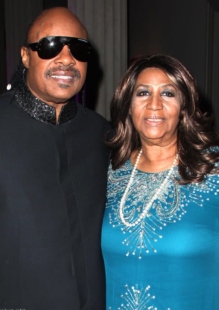 Stevie Wonder and Aretha Franklin