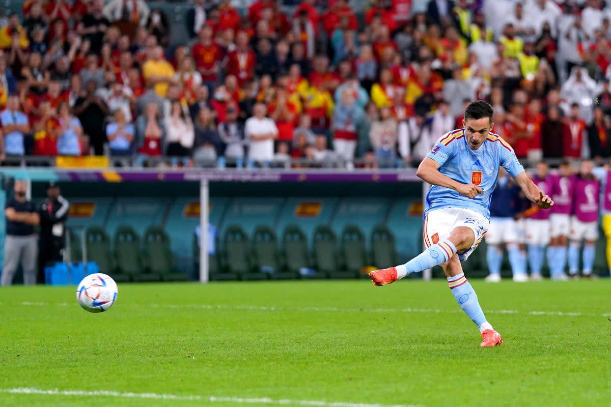 Spain international Pablo Sarabia is set to join Wolves pending a medical on Tuesday (Adam Davy/PA) (PA Wire)