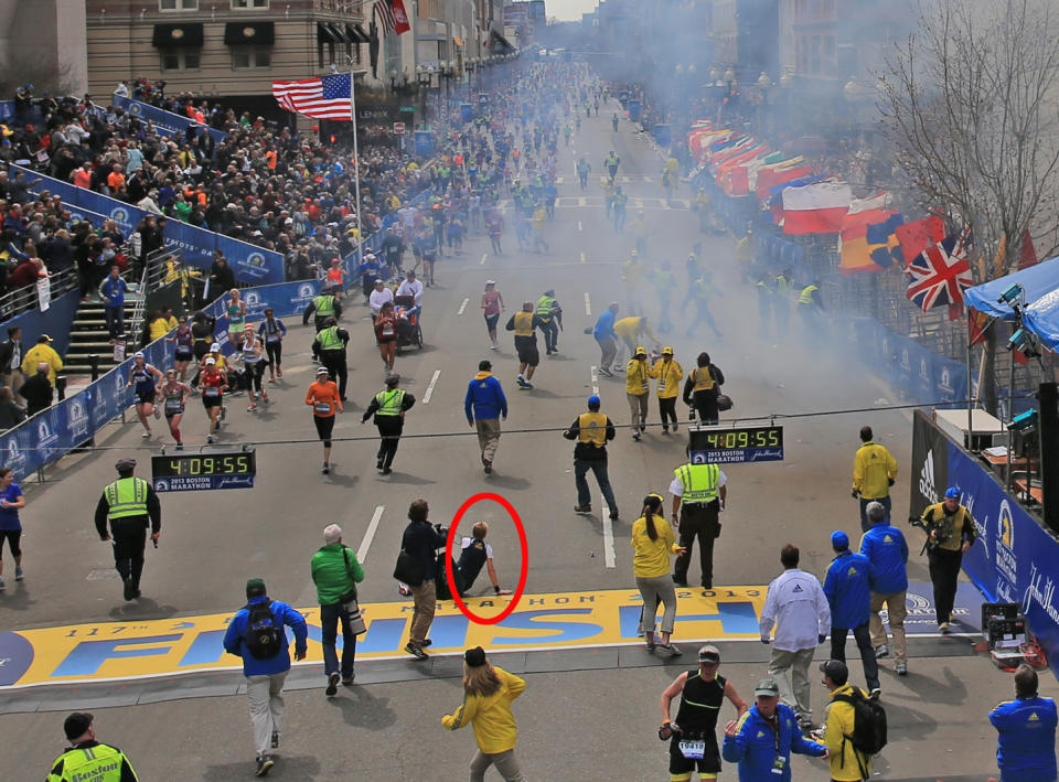 Johanna Hantel at the 2013 Boston Marathon