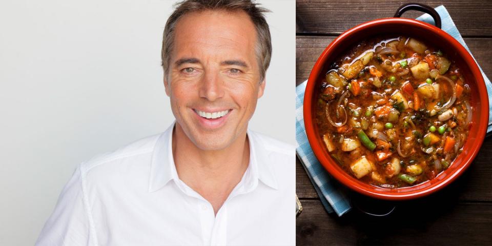 Buettner hat immer einen Topf mit Minestrone-Suppe in seinem Langsamkocher köcheln. - Copyright: Dan Buettner / Getty Images