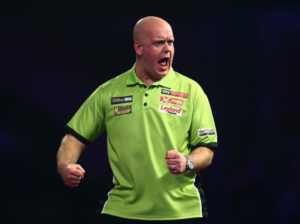 Michael van Gerwen started his title defence with a comfortable win: Getty