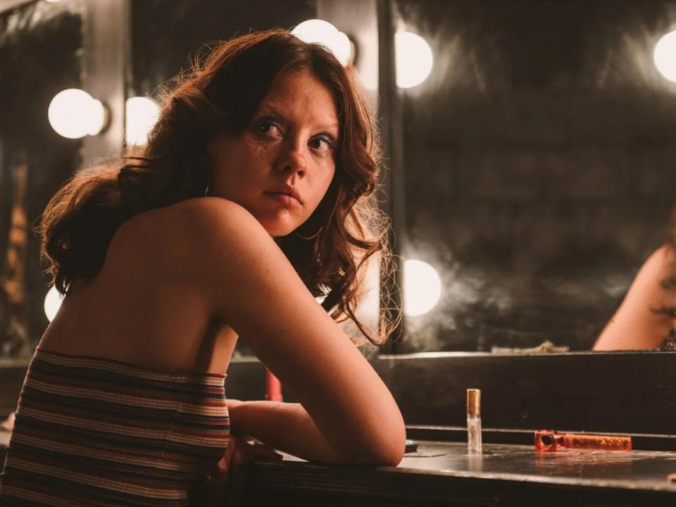 Mia Goth as Maxine Minx in "X."