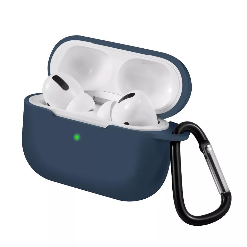 Insten Case Compatible with AirPods Pro . https://www.target.com/p/insten-case-compatible-with-airpods-pro-protective-silicone-skin-cover-with-keychain-midnight-blue/-/A-79521913. Credit: Target