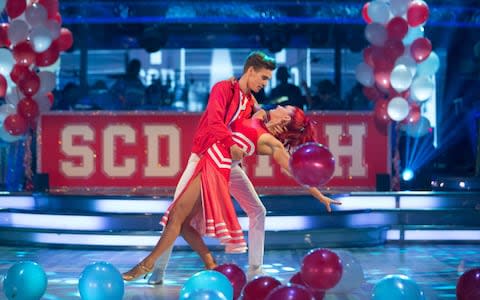 Joe and Dianne performed a High School Musical American Smooth for Movie Week