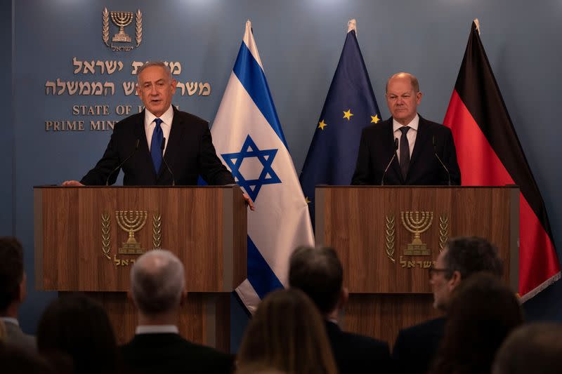 German Chancellor Scholz visits Jerusalem