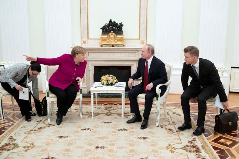 German Chancellor Angela Merkel visits Russia