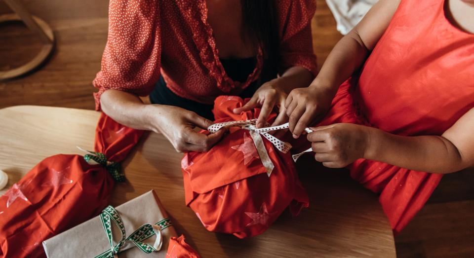 TikTok fans have praised the handy gift-wrapping hack. (Getty Images)