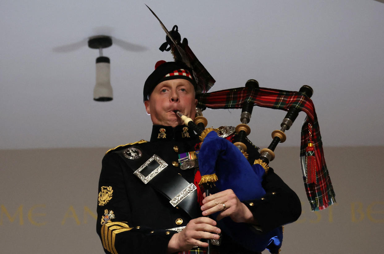 Piper plays at Queen Elizabeth II's funeral (Phil Noble / WPA Pool / Getty Images)