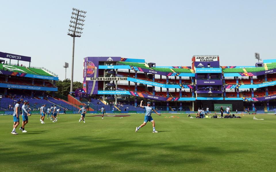 England train ahead of game against Afghanistan in Delhi