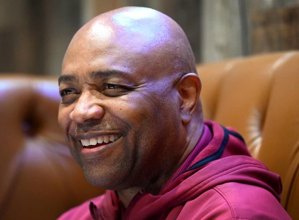 Florida State Seminoles head basketball coach Leonard Hamilton on Friday, February 23, 2024 in Clemson, SC.