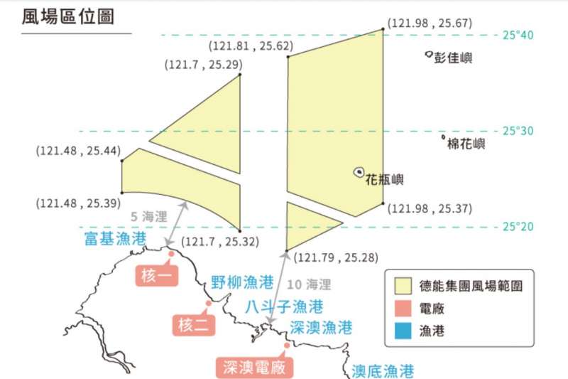 20210118-有廠商意圖在北方三島漁場開發風電場址。（洪申翰國會辦公室提供）