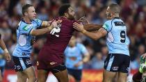 Sam Thaiday and Robbie Farah get into it.