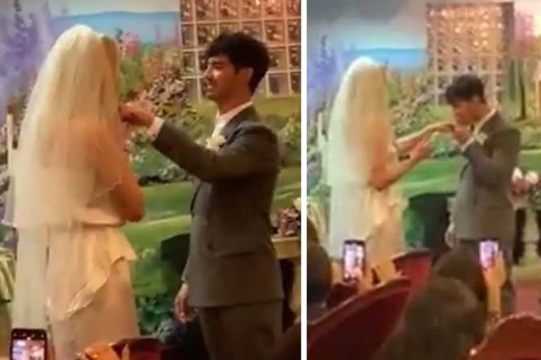 Sophie Turner y Joe Jonas, en su primera boda en Las Vegas