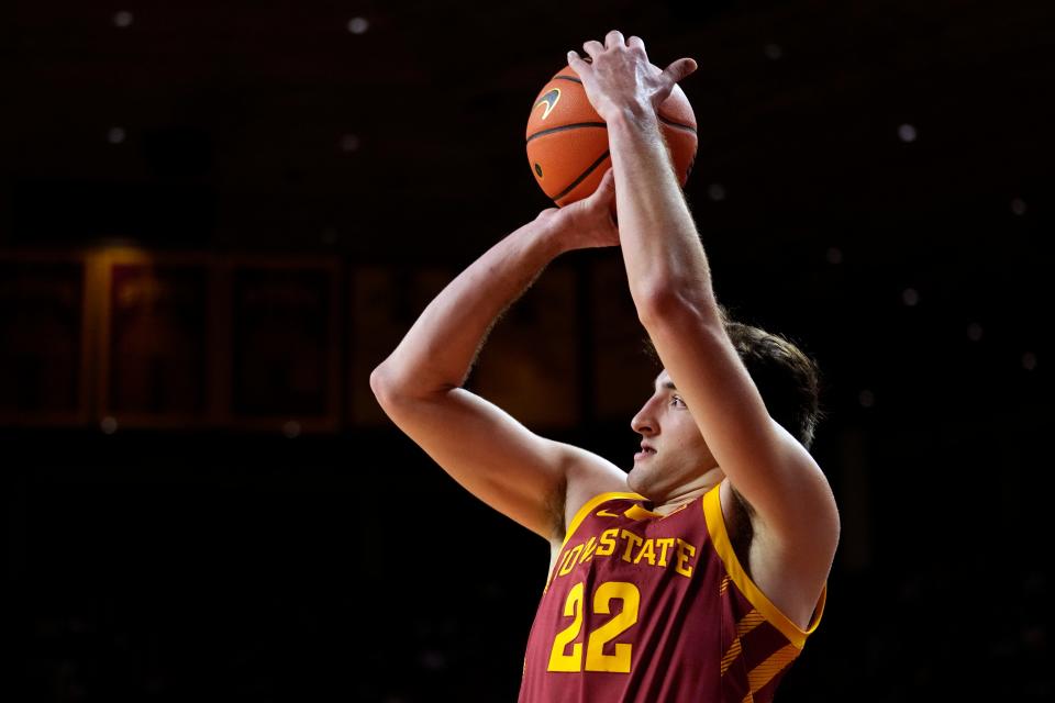 Iowa State forward Milan Momcilovic drained another buzzer beater on Thursday night.