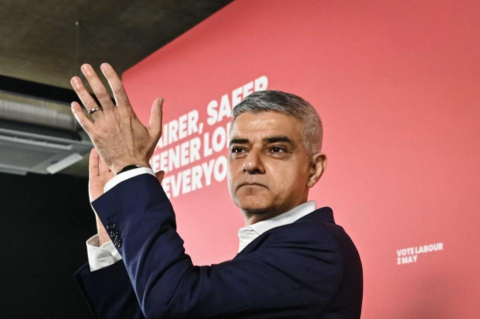 Sadiq Khan has been accused of failing to do enough on the big issues during his eight years as mayor (AFP via Getty Images)