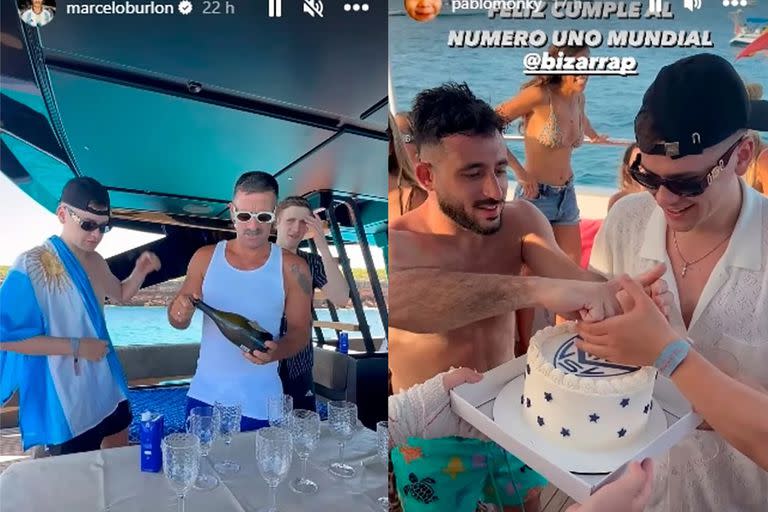 Bizarrap festejó sus 25 años en Ibiza