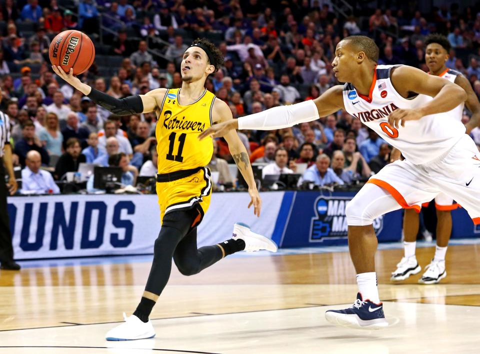 <p>No. 16 seeds had tried 135 times. No. 16 seeds had failed 135 times. And then the University of Maryland Baltimore County Retrievers played the game of their lives on Friday night.<br>UMBC shocked No. 1 overall seed Virginia in the first round of the NCAA tournament, a result that sent shockwaves throughout college basketball, and throughout the sports world as a whole. It busted brackets and opened up paths to the Final Four in San Antonio. </p>