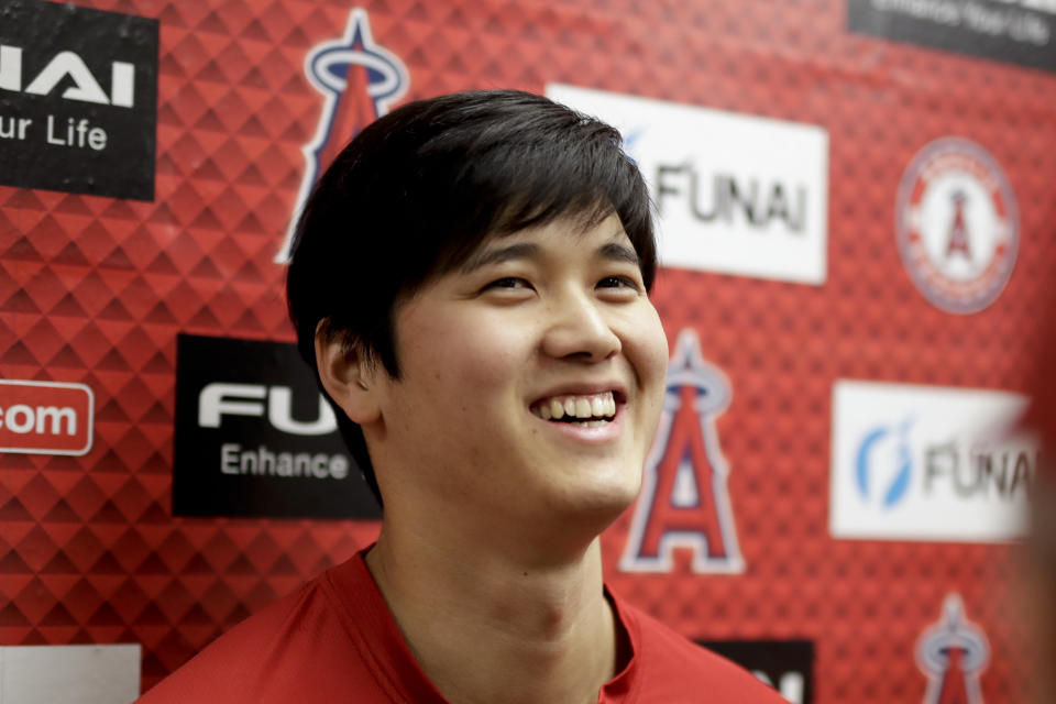 Los Angeles Angels’ Shohei Ohtani (AP Photo/Chris Carlson)