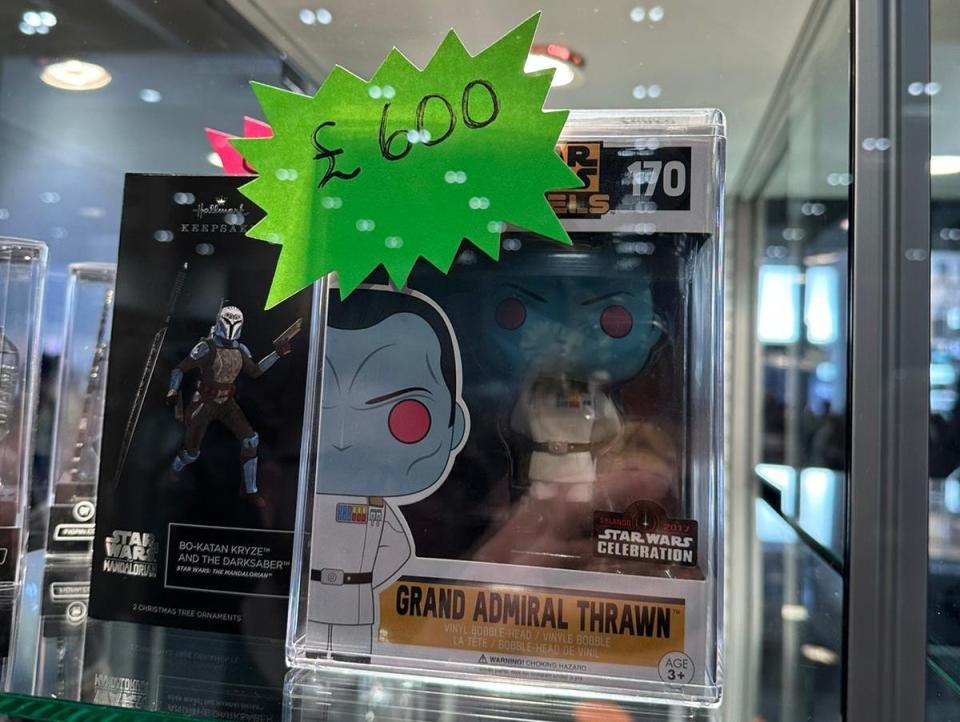A Funko figure of Grand Admiral Thrawn with a £600 price tag.