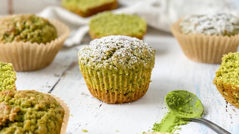 many matcha muffins