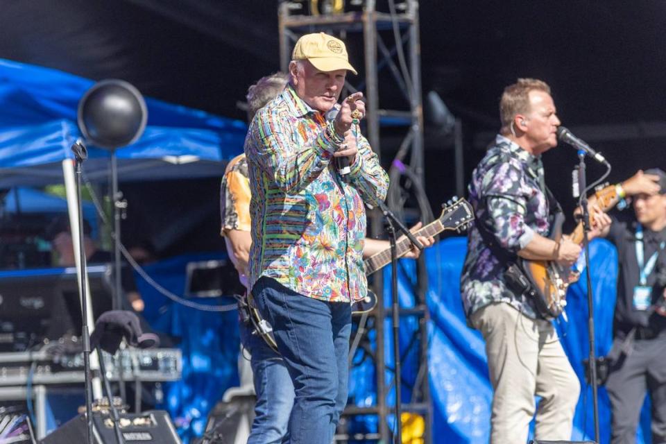 Mike Love of The Beach Boys sings at Lovin’ Life Music Fest in Charlotte, NC, on May 5, 2024.