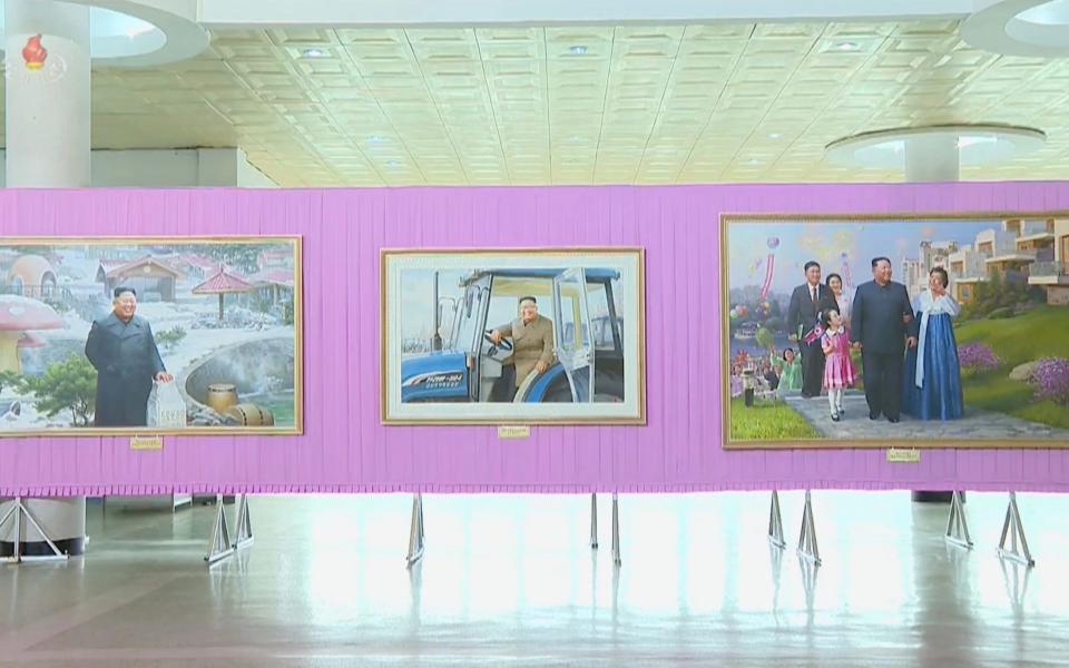 Artists were previously banned from painting depictions of Kim Jong-un