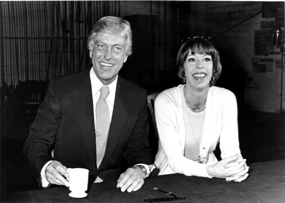 Carol Burnett and Dick Van Dyke in 1977. Courtesy Everett Collection