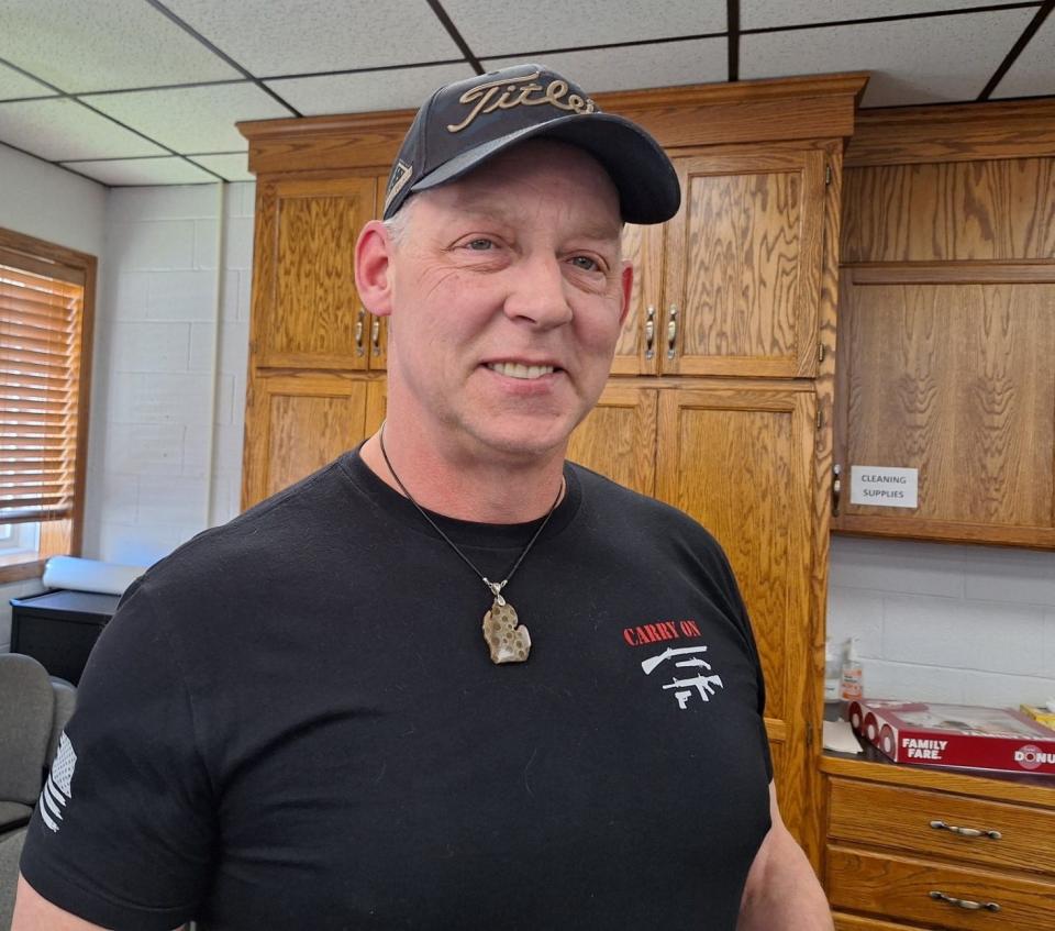 John Studer is seeking the GOP nomination for Cheboygan County sheriff in the Aug. 6 primary. He will be opposing county undersheriff Joshua Ginop.