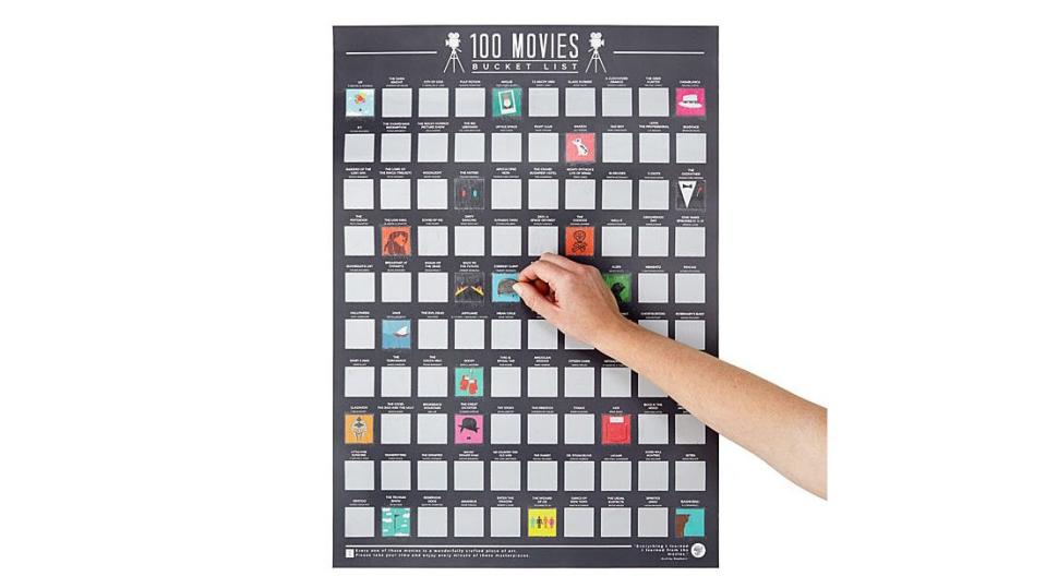 Best stocking stuffer ideas: 100 Movies Scratch Off Poster