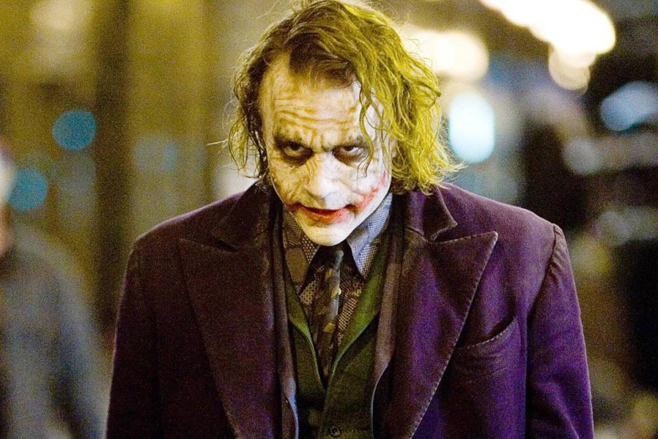 As the Joker in one of his final roles (Warner Bros)