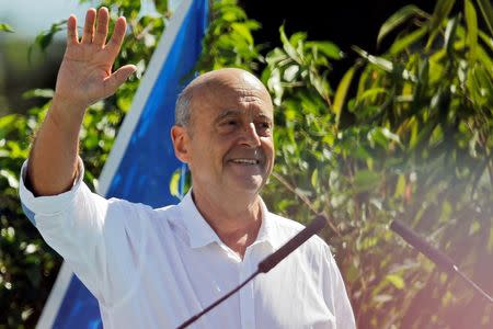 French presidential hopeful Alain Juppe attends the Les Republicains (LR) political party summer camp in La Baule, France, September 3, 2016. REUTERS/Stephane Mahe